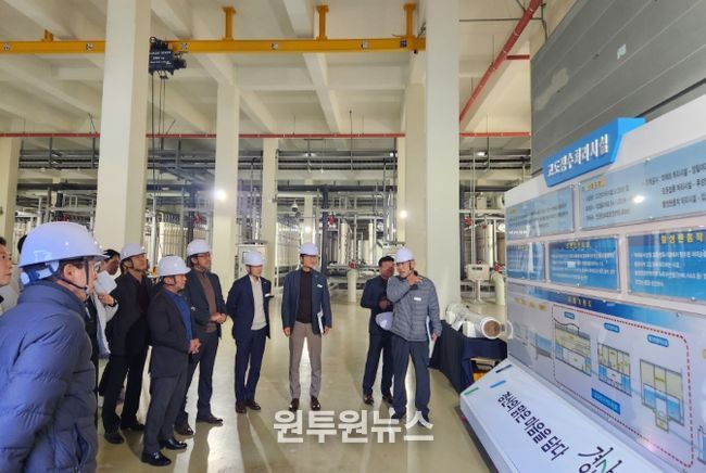 한국수자원공사 운문권지사 경산정수장 고도정수처리시설 대규모 견학