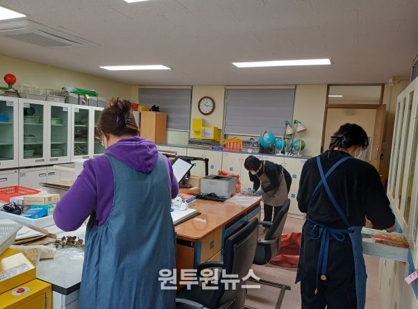 서산교육지원청 학교지원센터, 해미초 과학실 정리지원 실시