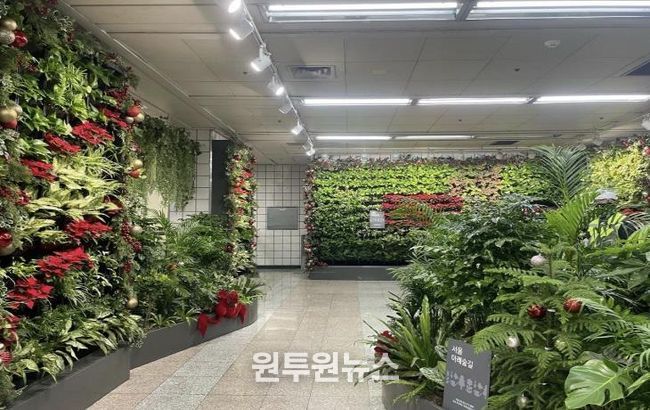 삼각지역 크리스마스 사진 무대(포토존) 공간