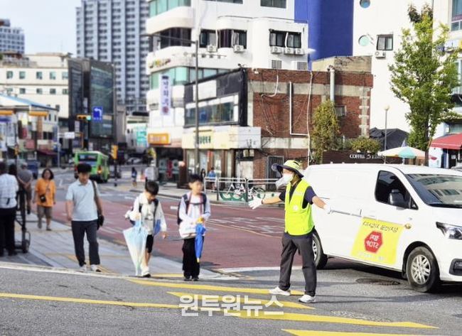 녹색교통안전지킴이 모습