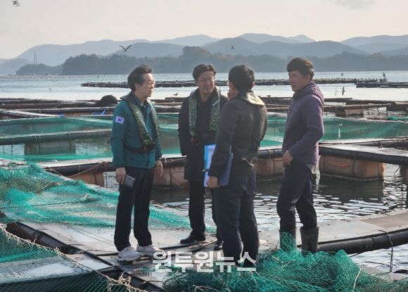 어류양식장의 한파 대비 상황 사전 점검