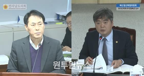 추가경정예산안 심사 중인 박원종 전남도의원