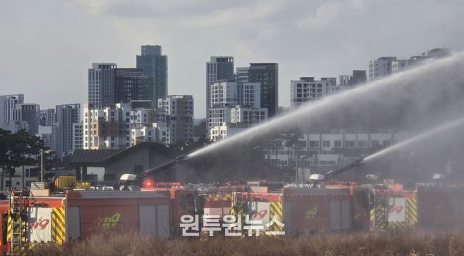 세종남부소방서, 도시형 산림화재 대응훈련