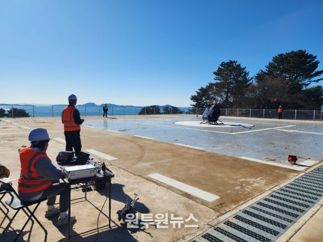 옹진군 ‘파브(PAV)·드론 비행시험장’ 본격 시범운영