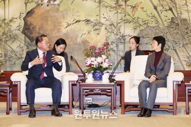 김종훈 전북특별자치도 경제부지사 대표단- 셰둥 상하이 부시장 간담