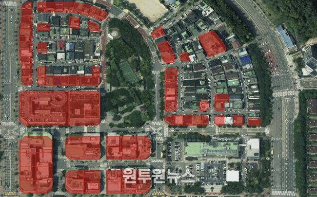 구갈상점가 확대 후 구역도