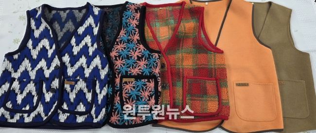 “한땀손맵시”겨울조끼 61벌 기부