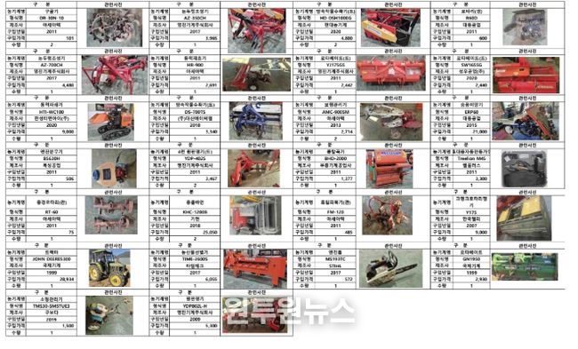 거제시, 불용 농업기계 관내 농업인에게 우선 매각 실시