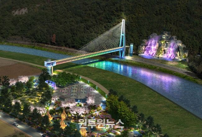 주진불빛공원 조감도(야간)