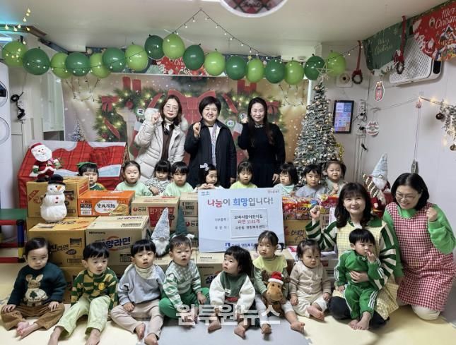 수원시 권선구 곡선동 꼬마사랑어린이집, 이웃사랑 실천 라면 1,181개 후원