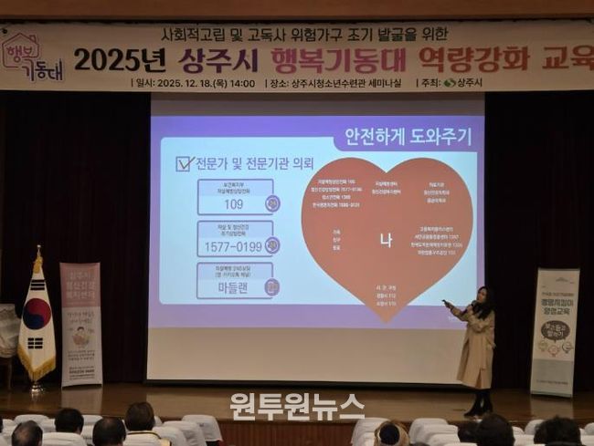 2025년 상주시 행복기동대 역량강화 교육 실시