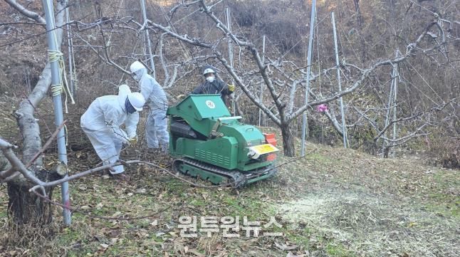 상주시, 영농부산물 파쇄로 산불 제로화에 박차