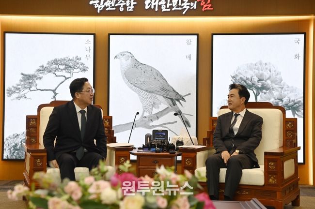 김태흠 충남지사, 이장우 대전시장과 비공개 회동