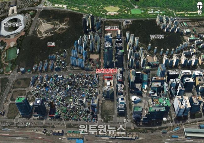 위치도(마포구 상암동 1612번지)