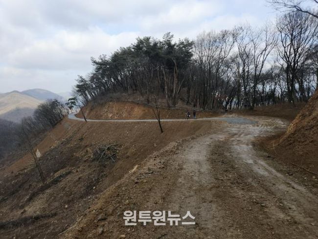 용인특례시가 처인구 원삼면 학일리 일원에 조성한 간선임도