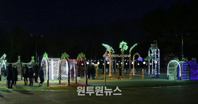 수원시 장안구, 만석공원 사계절 이용 가능한 물놀이마당·불빛마당 조성 완료