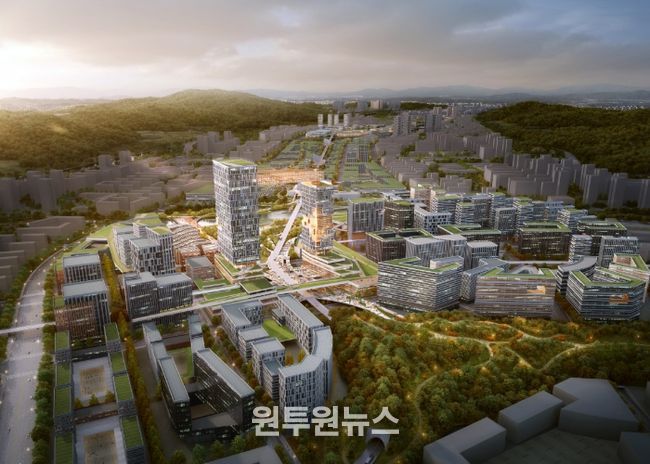 왕숙 신도시 및 도시첨단산업단지 조감도
