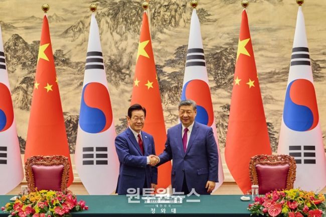 한·중 MOU 서명식(청와대)