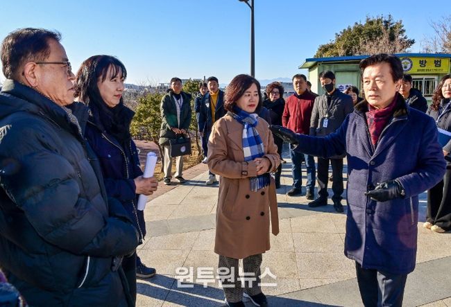 충무공동 주차불편 민원 현장점검