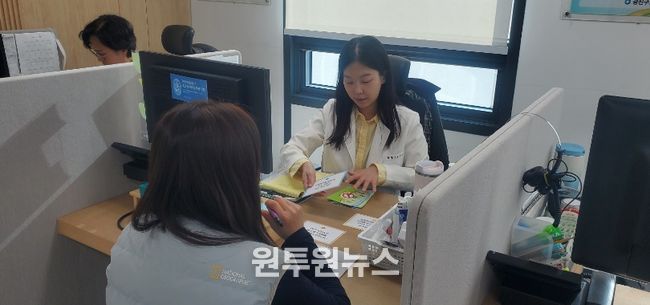 광진구 보건소 금연클리닉 금연상담 모습