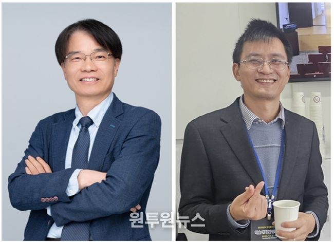 경상국립대학교 김재연 교수와 부반티엔 연구교수(왼쪽부터)