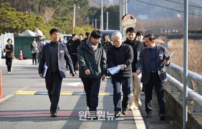 변광용 거제시장, 시민공감 간담회 민원 현장 점검