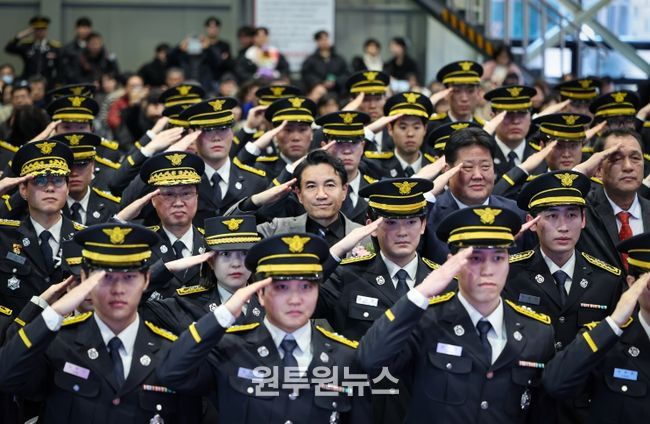 강원소방학교 졸업식(김진태 도지사-강원소방학교)