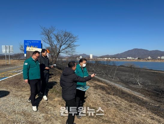 장금용 창원특례시장 권한대행, 대산면 들풀화재 현장점검 나서
