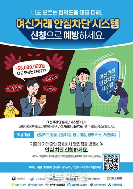 '여신거래 안심차단' 이용방법