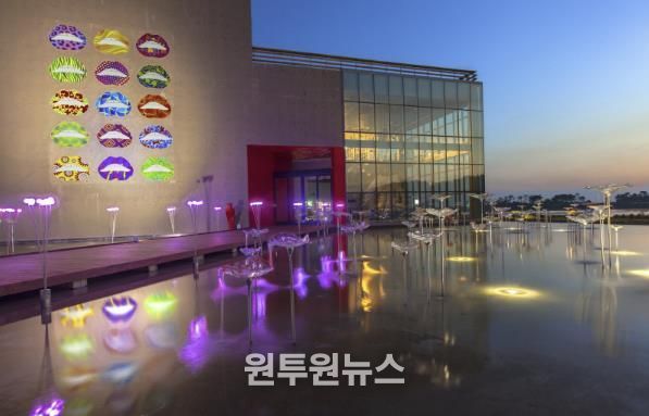 유리섬박물관 전경.