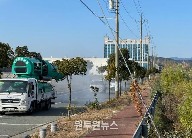 사천시, 설 명절 대비 가축전염병 차단방역 총력 대응