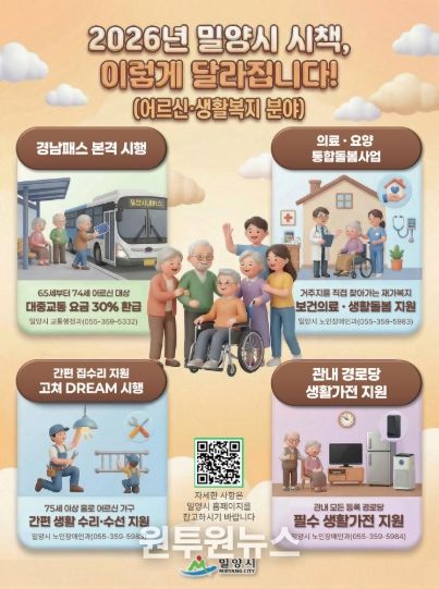 새해부터 달라지는 시책 홍보물