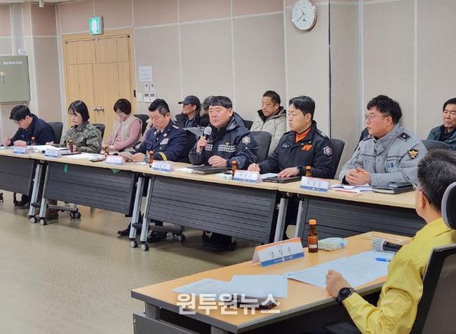 안성시, 산불재난 대비 주민대피계획 유관기관 회의 실시