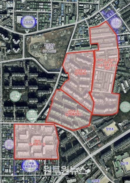 괴안동·소사본동 정비구역 지정(안)