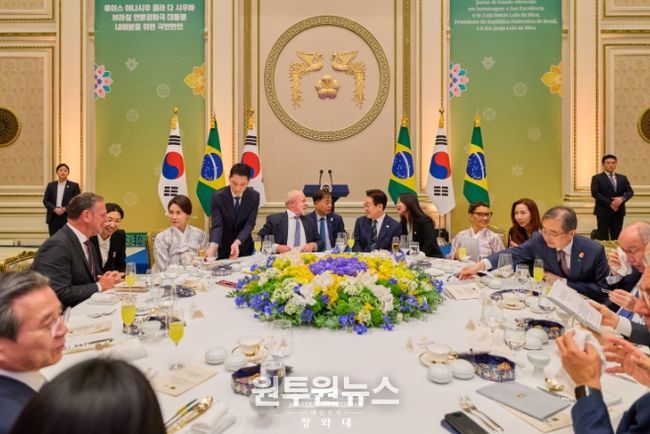 '룰라' 브라질 대통령 내외 국빈 방한 - 국빈만찬(청와대)