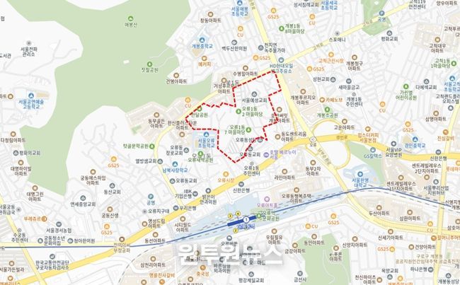 2026년 제1차 주택재개발 후보지 선정구역(구로구 개봉동 66-15/대상지 구역계는 선정위원회 조건이행 및 신속통합기획 등 계획수립 과정에서 변경될 수 있음)