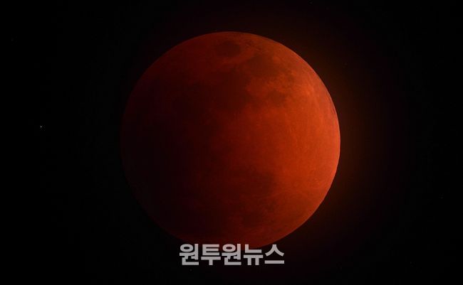 2018년 진행된 개기월식