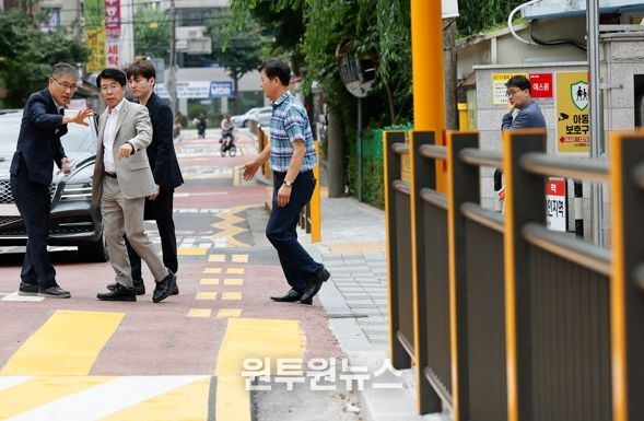 개학 앞두고 송파구, 어린이보호구역 더 안전하게! 잠동초 통학로 보행환경 개선