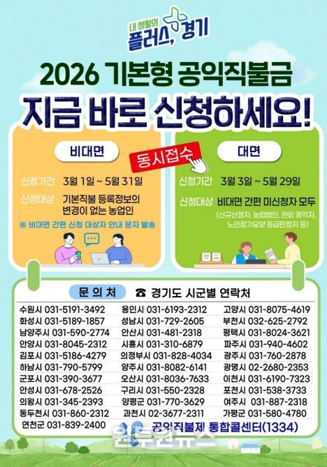 2026 기본형 공익직불금