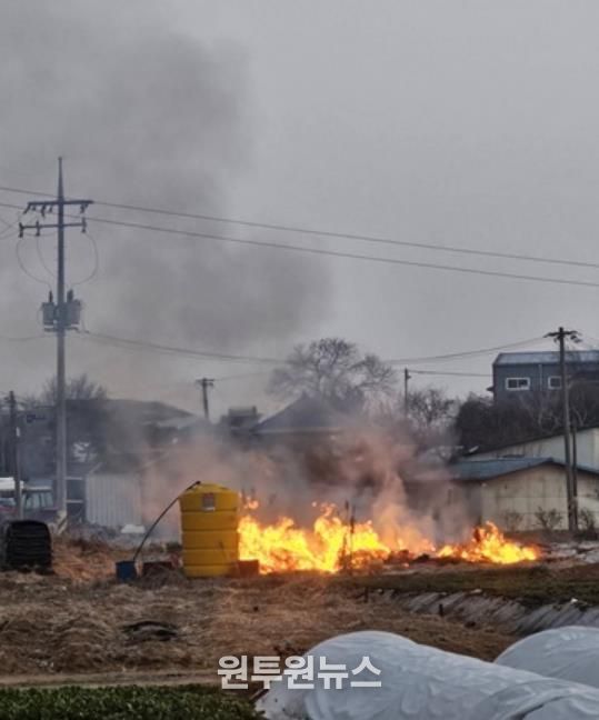 파주시, 봄철 폐기물 불법소각 집중 단속