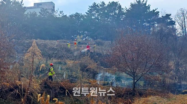 건조한 날씨 속 주말 사이 산불 8건 출동