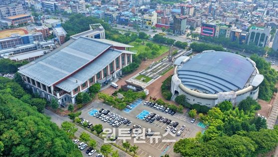 전주시설공단 본부가 위치한 화산체육공원 전경