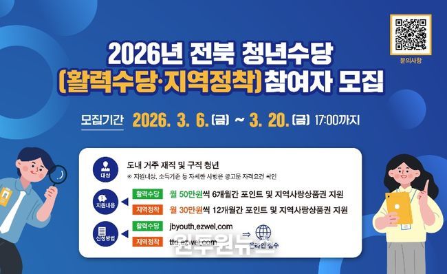 김제시,'전북형 청년활력수당' 본격 시행