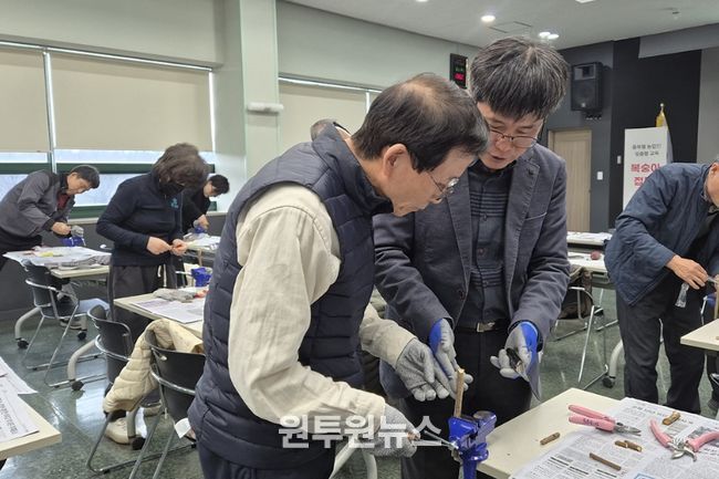대구농업기술센터, 복숭아 접목 교육 실시