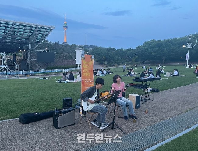 코오롱야외음악당 버스킹