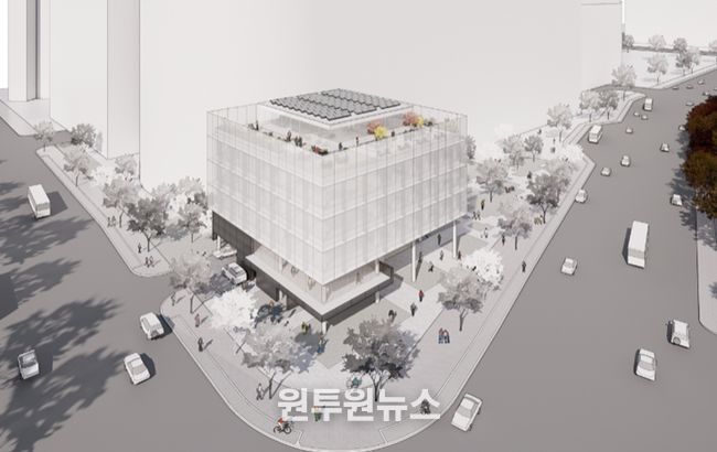 당선작 조감도(㈜호가건축사사무소(이선영)+한국전통문화대학교(석정호))
