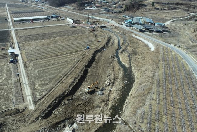 예천군 2025년 재해예방사업 추진실태 평가 우수 지자체 선정(오류 자연재해위험개선지구 정비사업)