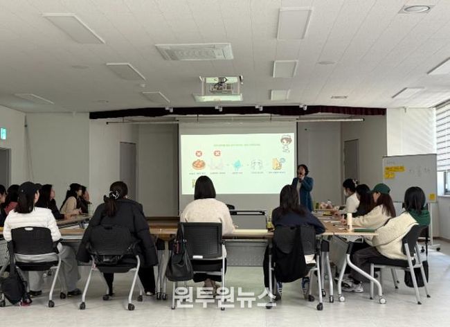 서구보건소에서 진행된 임신부 출산 준비 교실 운영 장면