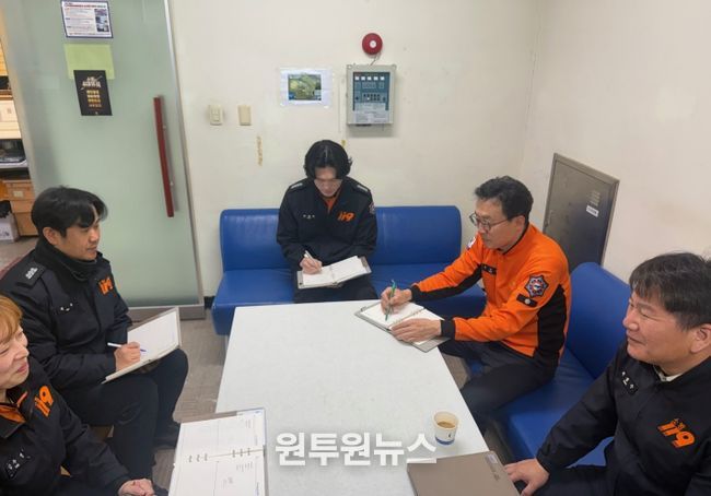 나주소방서, 봄철 화재 대비 현장 복무점검 실시