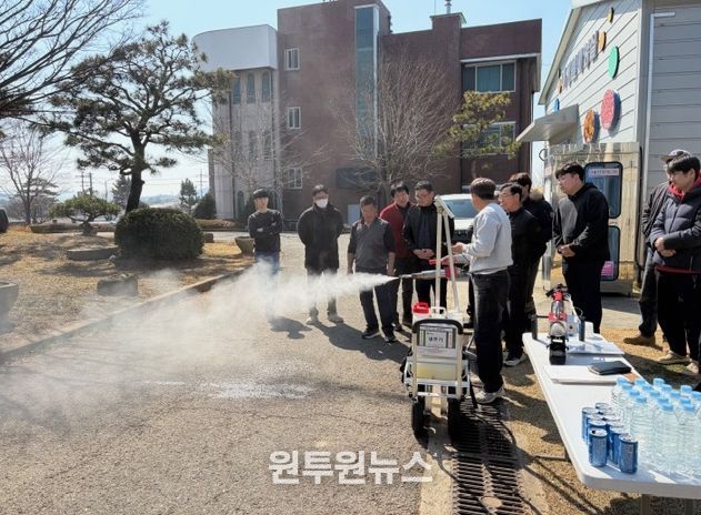 영광군, 시설원예 냉무기 시연회 개최